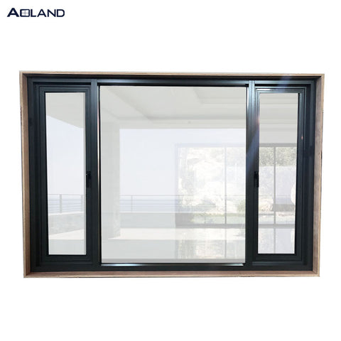 Australia standard double open casement window with timber reveal design on China WDMA