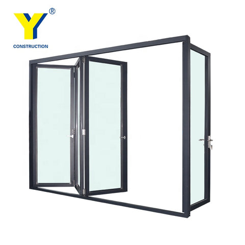 Australian standard Aluminium Sliding folding Door / Aluminium double glazed sliding folding windows and doors on China WDMA