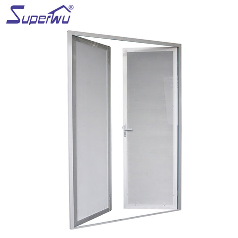 Australian standard security screen Aluminium sliding tempered glass door on China WDMA