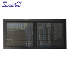 Australian standard two panels glass louvre window customize size flyscreen available on China WDMA