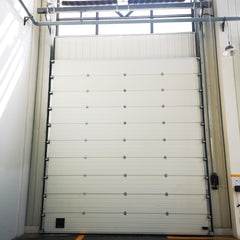 Automatic Overhead Industrial Sectional Garage Door with Pedestrian door on China WDMA