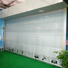 Automatic Steel Folding up shutter Industrial Stacking door on China WDMA