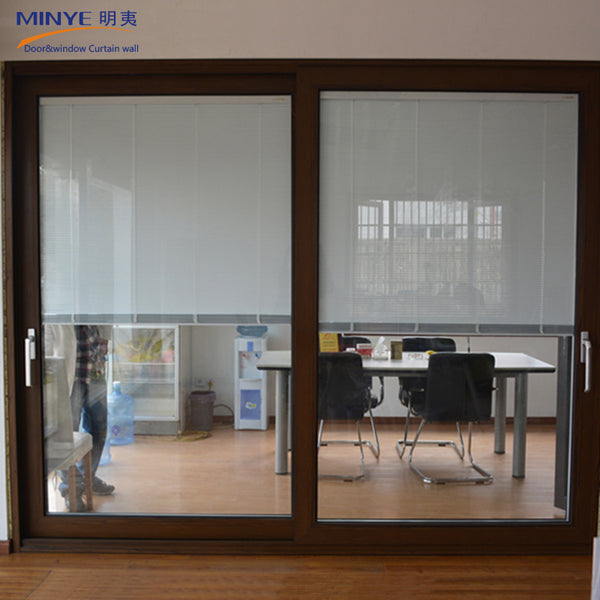 Awesome commercial Sliding Glass Doors With Built In Blinds by remote controlled on China WDMA