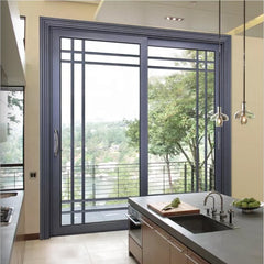 Best Delivery Aluminium Alloy Door Aluminium Framed Sliding Glass Door With Grill Design For Partition Doors on China WDMA