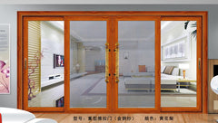 Best Sale With Net Door Mosquito Netting 3 Tracks Aluminum Sliding Window Doors on China WDMA