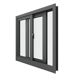 Best cost modern design customized 3 track design glass aluminum horizontal sliding window for Australia market on China WDMA