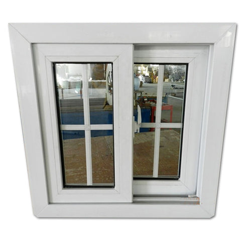 Best quality upvc sliding window grill design double toughened glass PVC window for home