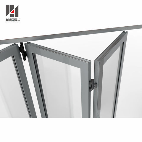 Bifold aluminum doors bi folding glass doors price on China WDMA