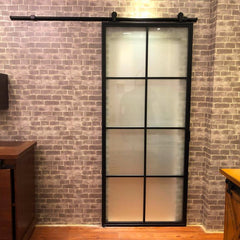 Black Metal Framed Glass Door Panel With Hardware Kit China Manufacturer, Steel Iron French sliding doors on China WDMA on China WDMA