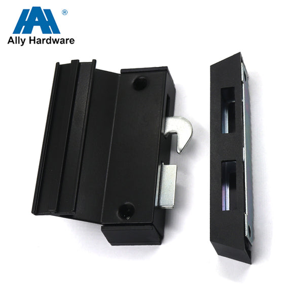 Black color small size patio sliding aluminium door handle on China WDMA