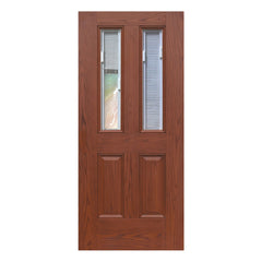 Brand New Flush Oak White Wooden Grain Single Louvre Doors House With Low Price on China WDMA