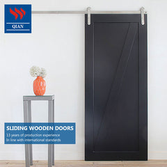 Bright-colored side panel solid wood hanging doors sliding barn wooden interior door for living room on China WDMA