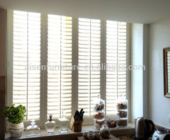 Building Material White 89mm PVC Louver Plantation Shutter Parts for Patio Door on China WDMA