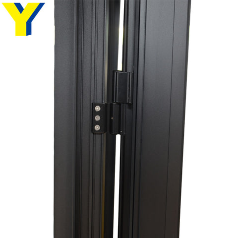 Bullet proof security door with laminated glass french style aluminum casement hinged door on China WDMA