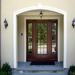 Buy best exterior side upvc french doors double doors with glass on China WDMA