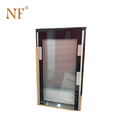 CCC double glass swing window built-in magnetic control blind on China WDMA