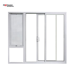 CSA NFRC AS 2047 standard buy online white double aluminium sliding glass doors with windows on China WDMA