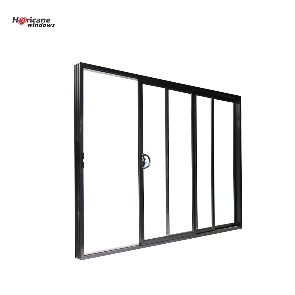 CSA NFRC AS2047 standard cavity black glass 3 panel triple aluminium f ...