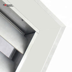 CSA NFRC AS2047 standard custom internal adjustable grey aluminium or glass single hinged louver louvered door on China WDMA