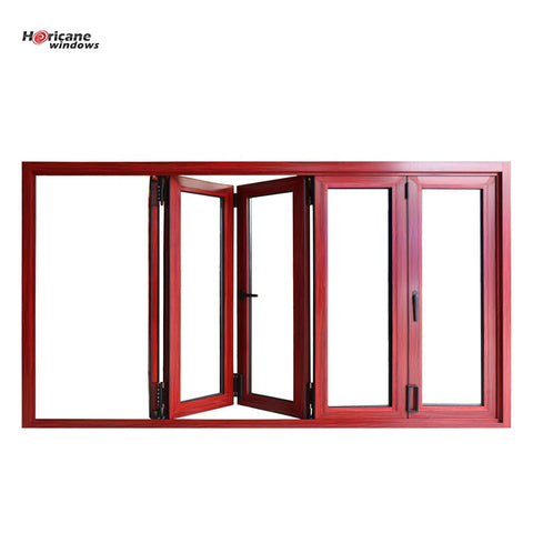 CSA NFRC AS2047 standard custom sized external frosted glass aluminum bi fold folding doors on China WDMA