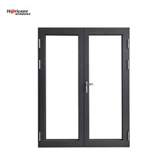 CSA NFRC AS2047 standard modern residential large aluminum double hinged patio doors on China WDMA