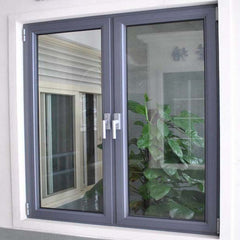 Casement window with glass hollow shutters 304 s.s screen window leaf optional on China WDMA