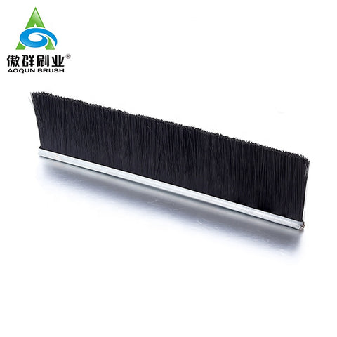 Cavity Slider Strip Brush Aluminium Draught Proofing PBT Sliding Door Brush on China WDMA