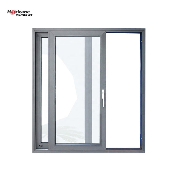 Cavity aluminium frame black glass double sided lift and sliding door on China WDMA
