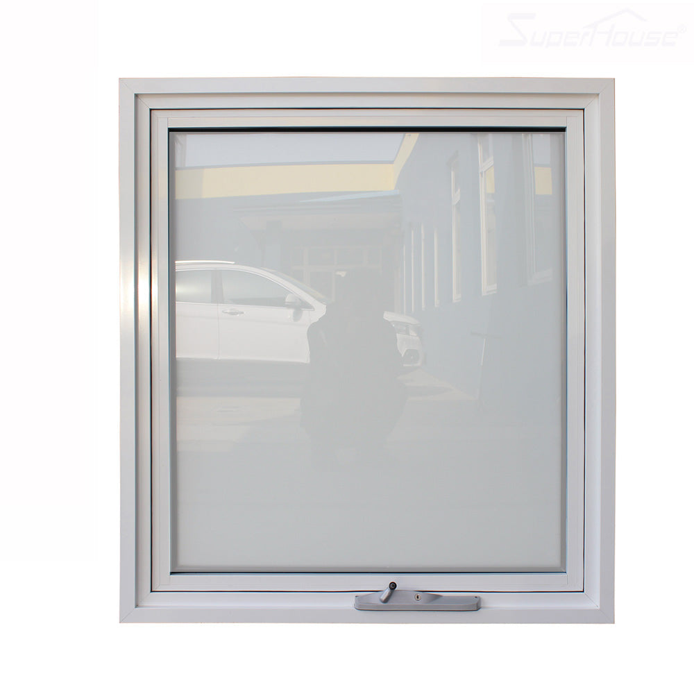 Chain winder aluminium awning windows with toughened glass on China WD ...
