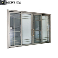 Cheap Price Large Size Tempered Glass Interior Three Track Aluminum Sliding Doors For Balcony on China WDMA