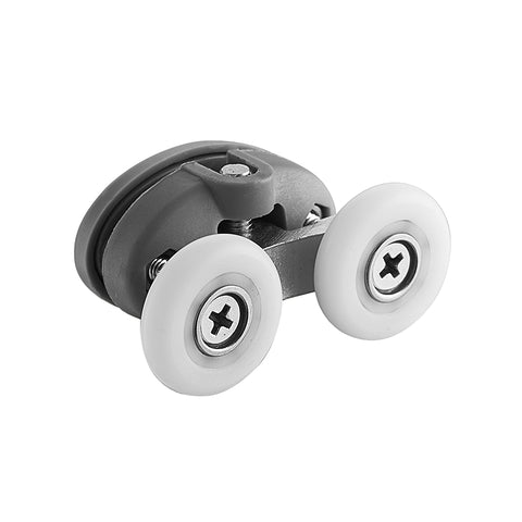 Cheap Price Nylon Shower Room Parts Double Rollers,Swing Wheels, Guide Wheels for Glass Sliding Door on China WDMA