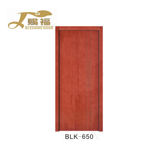 Cheap price panels Solid Oak Interior Wood Teak Wood Front Door Design upvc french doors on China WDMA