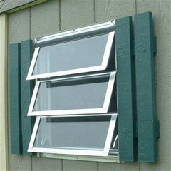 Cheap price wood windows 4 inch 14 blades jalousie frame jalousy window operator on China WDMA
