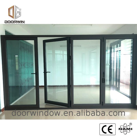 Cheapest double bifold door sizes doorwin folding patio doors price cost on China WDMA