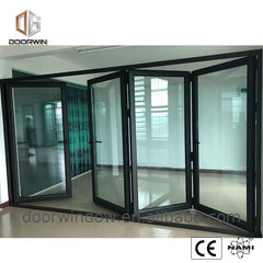 Cheapest double bifold door sizes doorwin folding patio doors price cost on China WDMA
