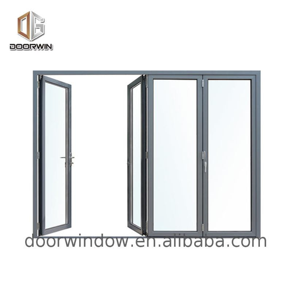 Cheapest double bifold door sizes doorwin folding patio doors price cost on China WDMA