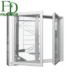 China Factory Price Double Glazed Aluminum Frame Louvre Windows with Mosquito Net on China WDMA
