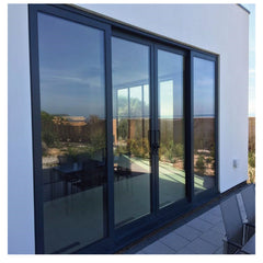 China Manufacturer Aluminum Muti Track Exterior Double Lowes Glass French Patio Sliding Doors on China WDMA