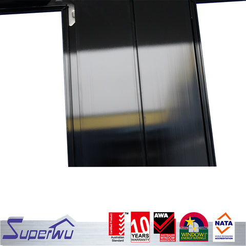China best design aluminum 4 panel bi folding patio storm door on China WDMA
