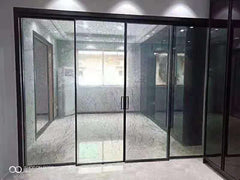 China factory custom heat insulation aluminum sliding door 3 4 panel sliding shower door on China WDMA