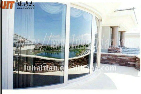 China factory - fixed curved upvc window with security glass on China WDMA