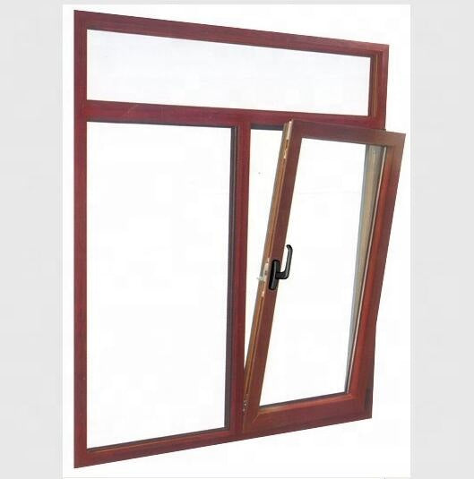 China factory price Customized Aluminium Tilt Turn double glazed Window With Manual Blinds for apartment on China WDMA