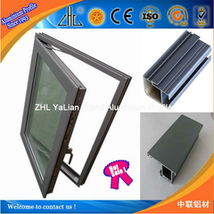 China factory wholesales Inward aluminium tilt and turn window, hurricane proof, casement window with roller shutters integrated on China WDMA