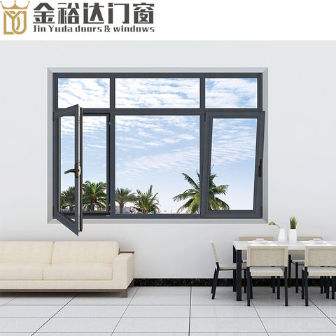 China hot sale soundproof aluminum window aluminum casement window bathroom window with top quality on China WDMA