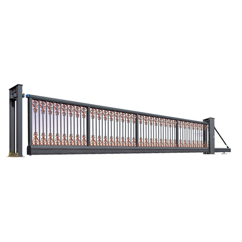 China manufacture electric automatic aluminum driveway folding gate door price retractable sliding welding gate design SGM-10 on China WDMA