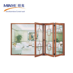 China manufacture french double seal-ing thermal break aluminium folding patio doors prices on China WDMA