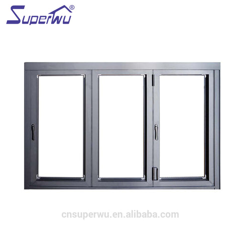 China product tempered glass aluminium electric house folding windows on China WDMA