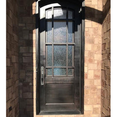 China supplier fashion single wrought iron exterior entry french doors on China WDMA