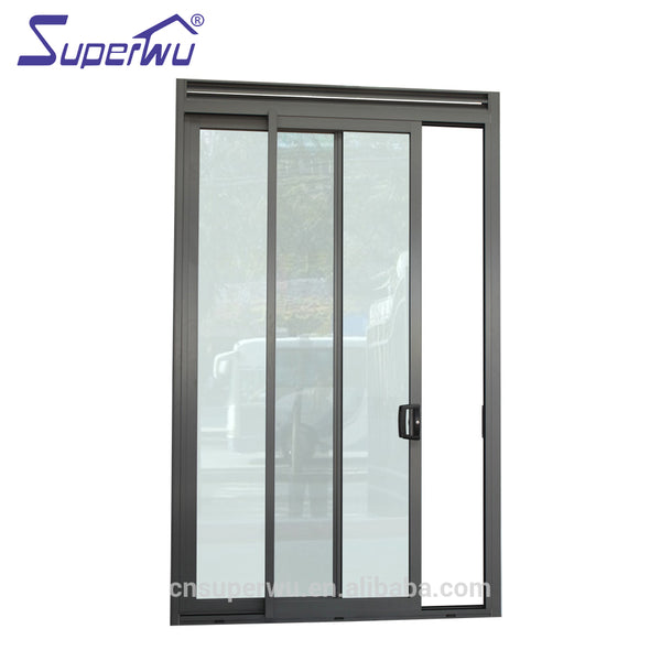 China suppliers aluminium water proof double glazed sliding glass door on China WDMA