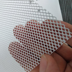 China supply 0.5mm 1.8mm thickness DVA screen one way vision mesh fly screen aluminum expanded mesh for door security screen on China WDMA